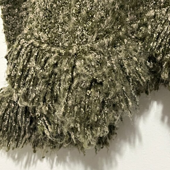 Wind River Womens Fringed Cardigan M/L Green Goblincore Swamp Witch Forest Fairy - Picture 12 of 12